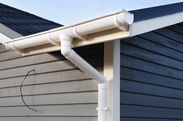 PVC Rain Gutter Installation in Madison