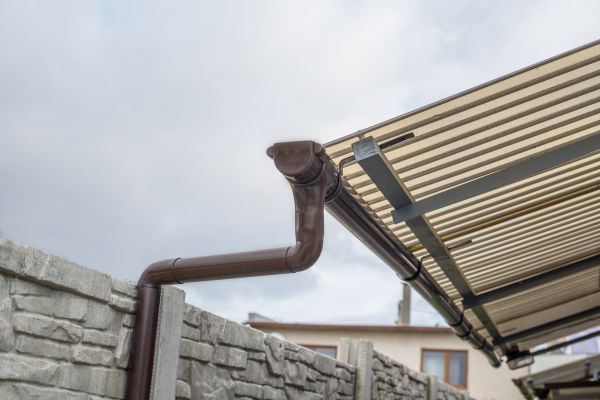 Plastic Downspout Installation in Madison