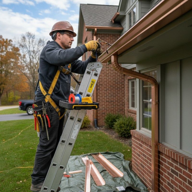 Copper Gutter Replacement